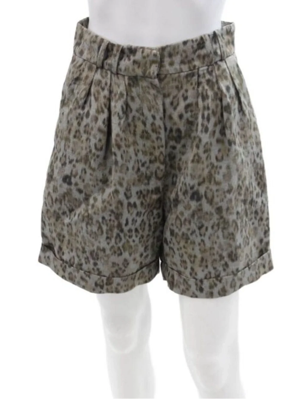IRO Vainness Leopard Oversized Shorts